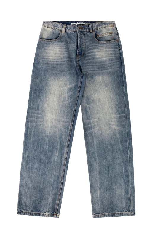 THE HUNDREDS THE HUNDREDS Παντελόνια Flores Denim - WASHED BLUE-T24F104016-BLUE