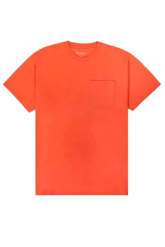 THE HUNDREDS THE HUNDREDS T-Shirts S23 Perfect Pocket T-Shirt - ΠΟΡΤΟΚΑΛΙ-T23P109005-ORANGE