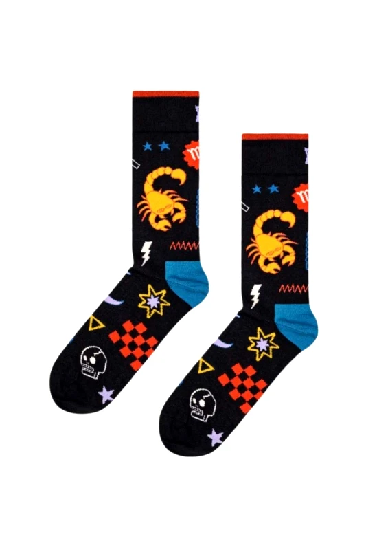 HAPPY SOCKS HAPPY SOCKS Κάλτσες Scorpio Sock - Σκορπιός-P000146-BLACK