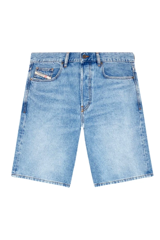 DIESEL DIESEL Ανδρική Τζιν Βερμούδα REGULAR SHORT - ΜΠΛΕ -S25A064300DQAF-DENIM