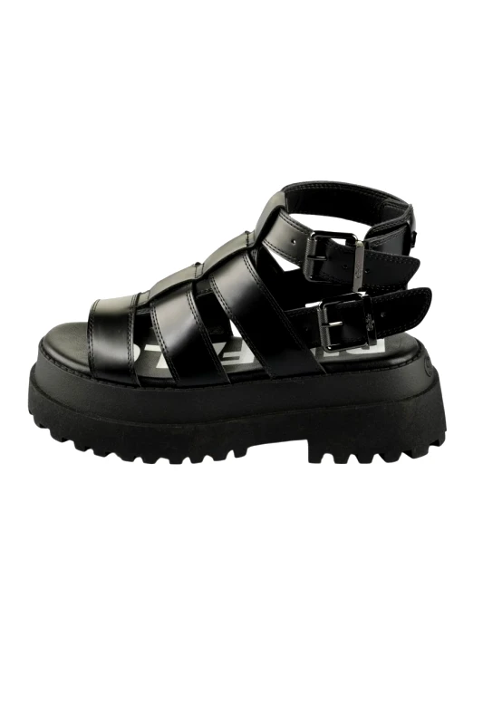 BUFFALO BUFFALO Σανδάλια - Πέδιλα PLUTO GLD - ΜΑΥΡΟ-1602269-BLACK