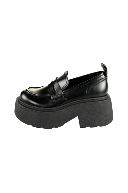 BUFFALO BUFFALO loafer γυναικεία VICIOUS LOAFER - Μαύρο-1624067-BLACK