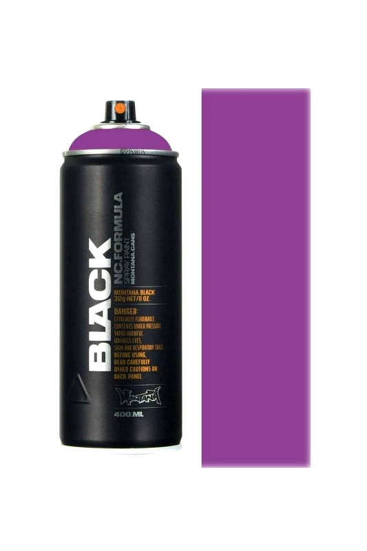 MONTANA CANS MONTANA CANS SPRAY CANS BLACK 400ML PURPLE COLORS - ΜΩΒ-BLK400-PURPLE
