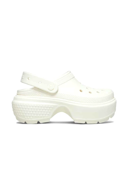 CROCS CROCS Stomp Clog Γυναικεία Σανδάλι - Λευκά-209347-0WV-WHITE