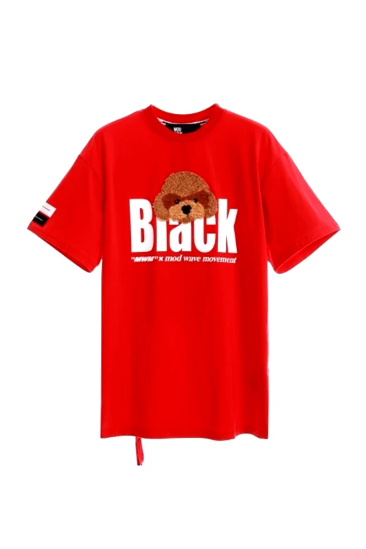 Mod Wave Movement MOD WAVE MOVEMENT T-Shirt CAPSULE TEDDY- MW092020061 - ΚΟΚΚΙΝΟ-MW092020061-RED