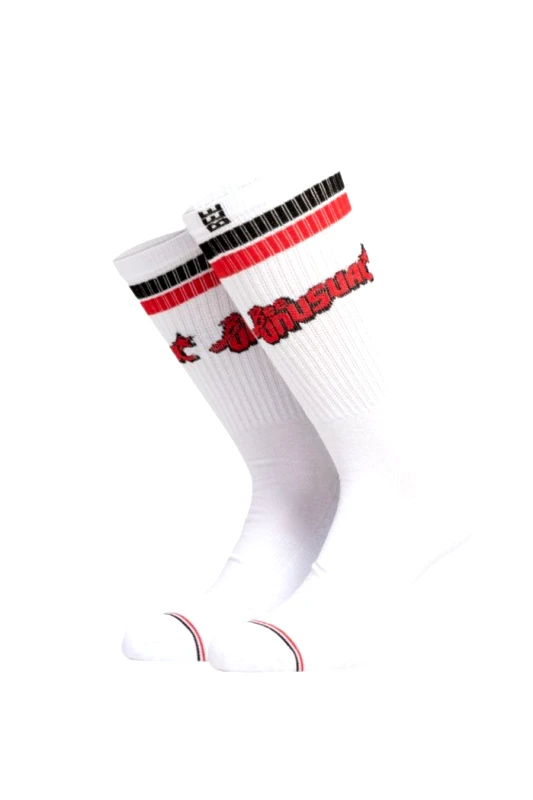BEE UNUSUAL BEE UNUSUAL Κάλτσες RETRO LOGO COMBED SOCKS - ΛΕΥΚΟ-AS-250841-WHITE