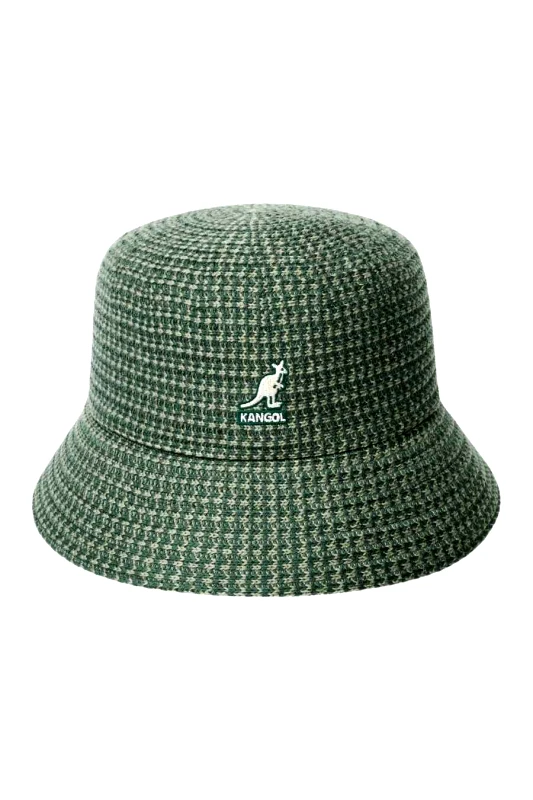 KANGOL KANGOL Καπέλο GRID KNIT BUCKET - ΧΑΚΙ-K3779-GREEN
