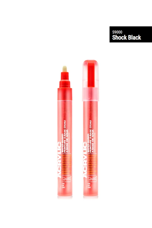 MONTANA CANS MONTANA CANS MONTANA MARKER MONTANA CANS ACRYLIC MARKER FINE 2ΜΜ - BLACK-montana marker fine-BLACK