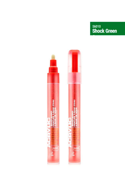 MONTANA CANS MONTANA CANS MONTANA MARKER MONTANA CANS ACRYLIC MARKER FINE 2ΜΜ - GREEN-montana marker fine-GREEN