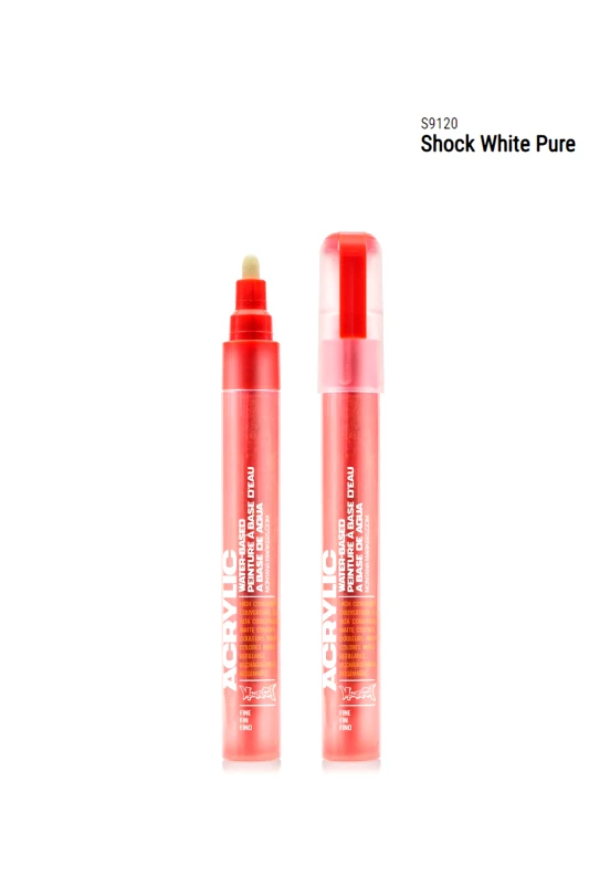 MONTANA CANS MONTANA CANS MONTANA MARKER MONTANA CANS ACRYLIC MARKER FINE 2ΜΜ - ΛΕΥΚΟ-montana marker fine-WHITE