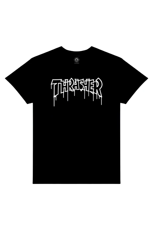 THRASHER Thrasher One-Liner T-Shirt - Μαύρο-311657-BLACK