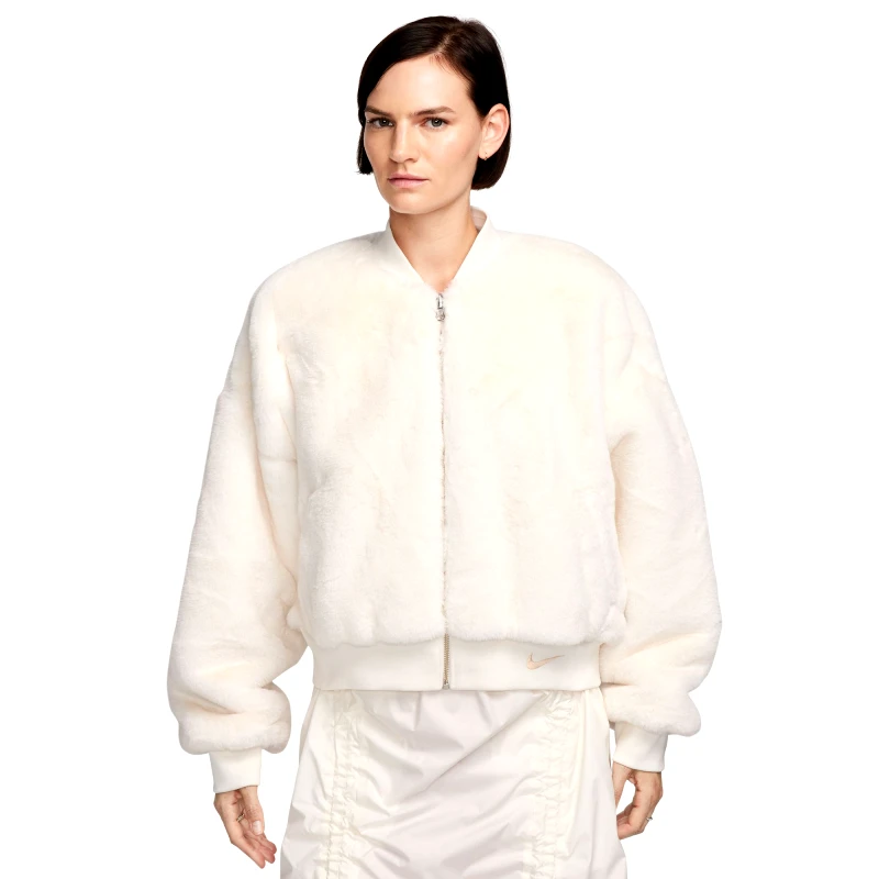 Nike Nike Sportswear Faux Fur Bombeer Γυναικείο Μπουφάν (9000151936_70036)