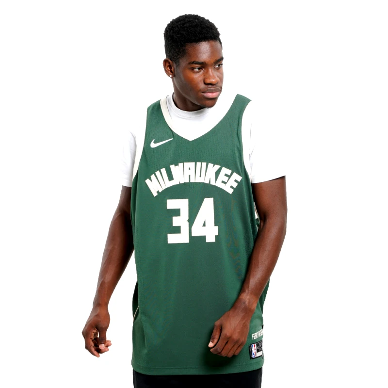 Nike Nike Giannis NBA Authentic Antetokounmpo Milwaukee Bucks Icon Edition 2020 Μπασκετική Φανέλα (9000164789_40564)