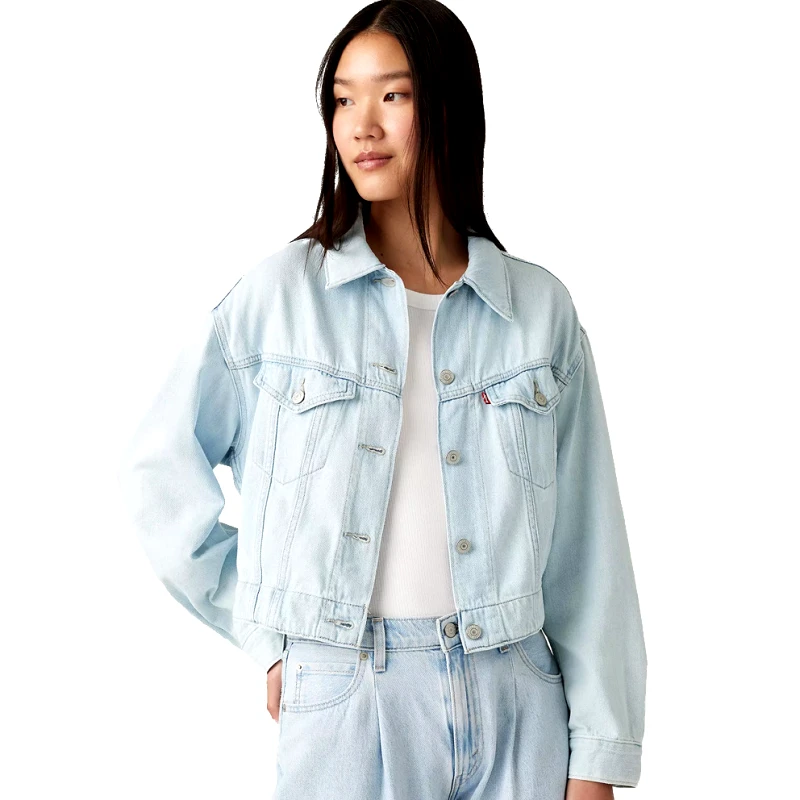 Levi's Levi's Featherweight Trucker Med Indigo - Worn In (9000171694_74551)