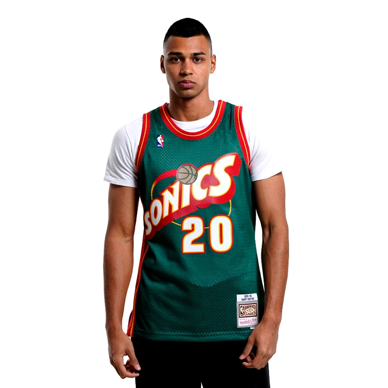 Mitchell & Ness Mitchell & Ness NBA Gary Payton Seattle Supersonic 1995-96 Swingman Μπασκετική Φανέλα (9000099339_3633)