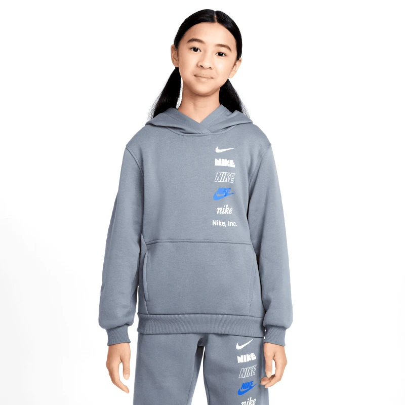 Nike Nike Steertwear Club Flee Hoodie Logo Παιδική Μπλούζα με Κουκούλα (9000190745_79058)