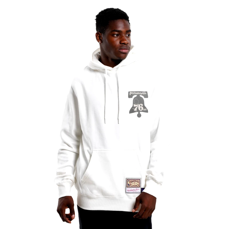 Mitchell & Ness Mitchell & Ness NBA Philadelphia 76ers Cream Ανδρική Μπλούζα με Κουκούλα (9000158674_11977)