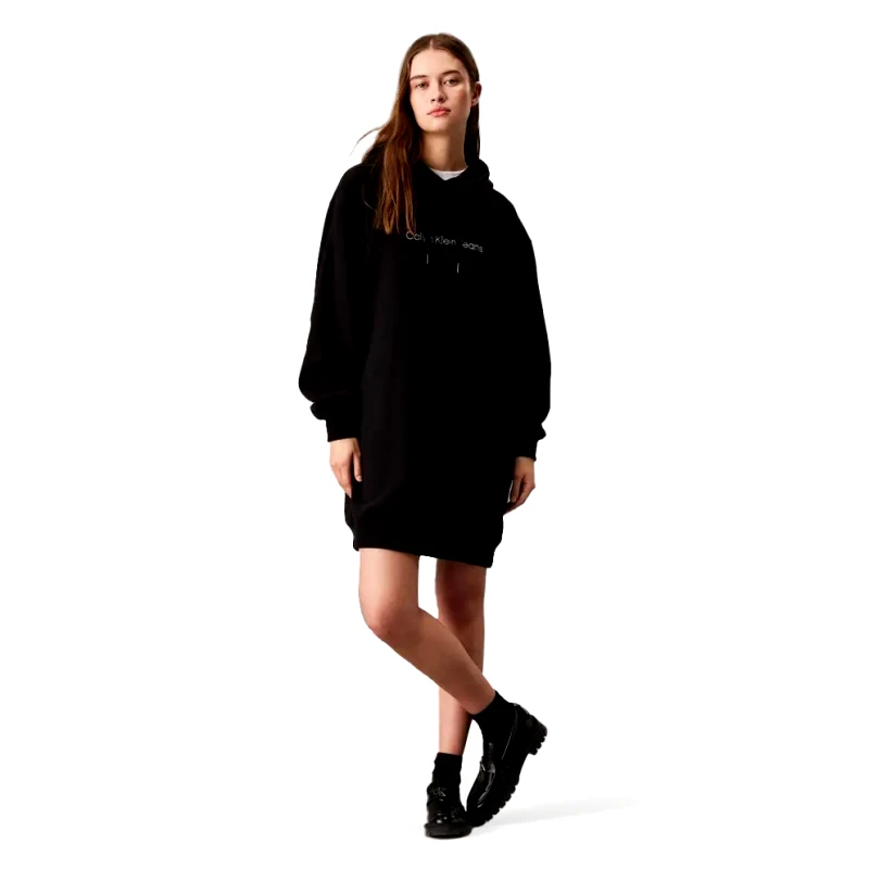 Calvin Klein Calvin Klein Chenille Monologo Hoodie Dress (9000200994_68372)
