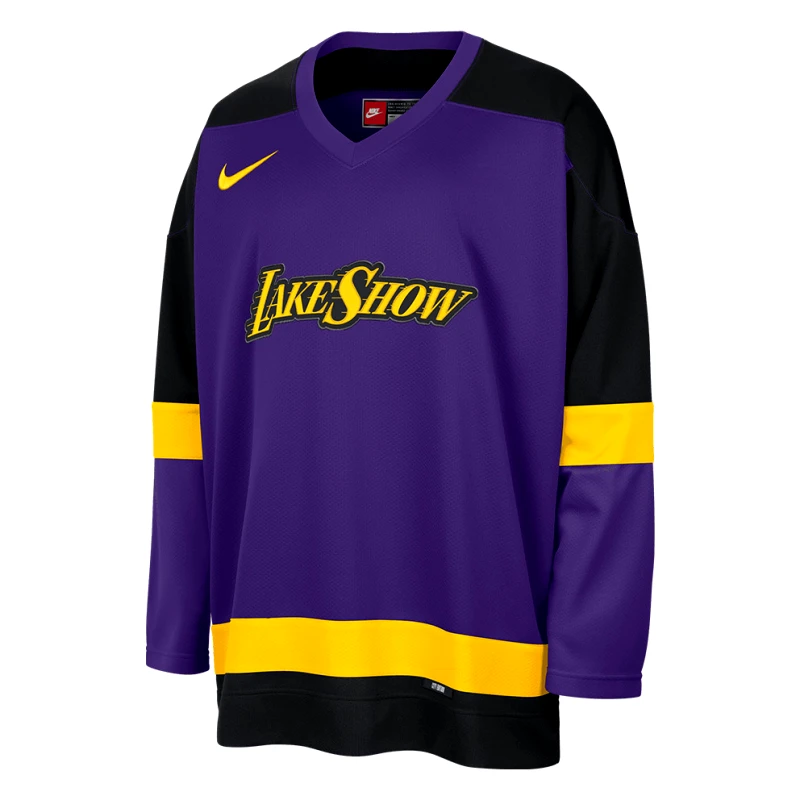 Nike Nike NBA City Edition Los Angeles Lakers Μπασκετική Μπλούζα με Μακρύ Μανίκι (9000190922_79069)