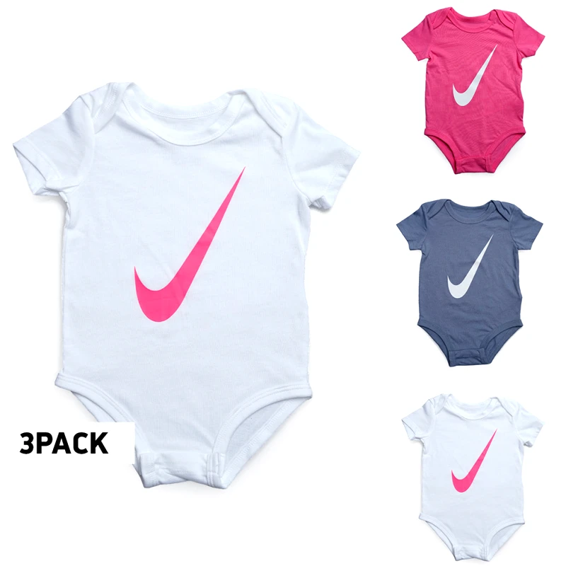 Nike Nike 3 Pack Swoosh Βρεφικό Σετ Κορμάκια (9000177231_75786)