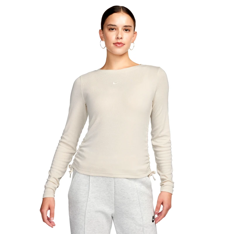 Nike Nike Sportswear Ribbed Γυναικεία Cropped Μπλούζα με Μακρύ Μανίκι (9000151940_57053)