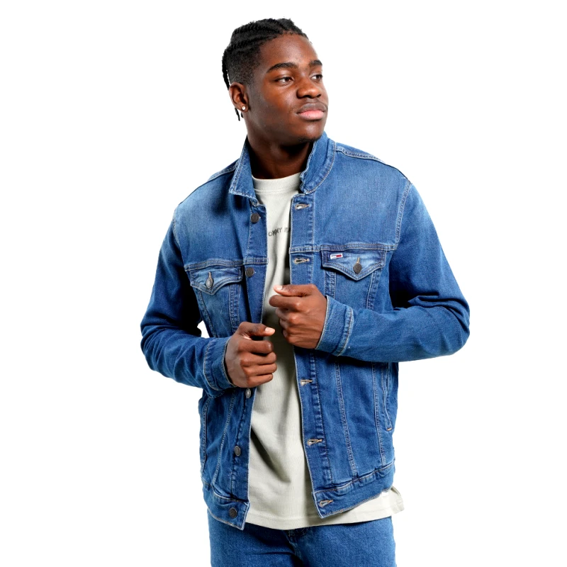 Tommy Jeans Tommy Jeans Regular Trucker Ανδρικό Denim Mπουφάν (9000175187_35887)