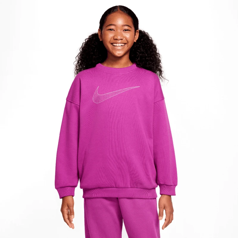 Nike Nike Steertwear Club Flee Crew Shine Παιδική Μπλούζα Μακρύ Μανίκι (9000190395_78860)