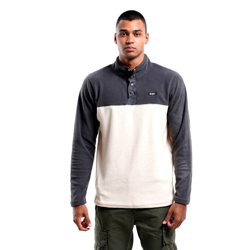 Slaps Slaps Vigla Half Snap Fleece Ανδρική Μπλούζα (9000147143_11935)