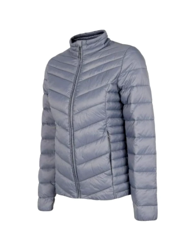 4f 4F Κοντό Γυναικείο Puffer Μπουφάν για Χειμώνα Μωβ H4Z22-KUDP002-32S