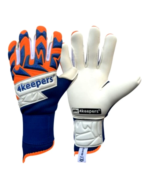 4keepers 4Keepers Equpic Puesta NC S836306 Γάντια Τερματοφύλακα Ενηλίκων Μπλε/Πορτοκαλί