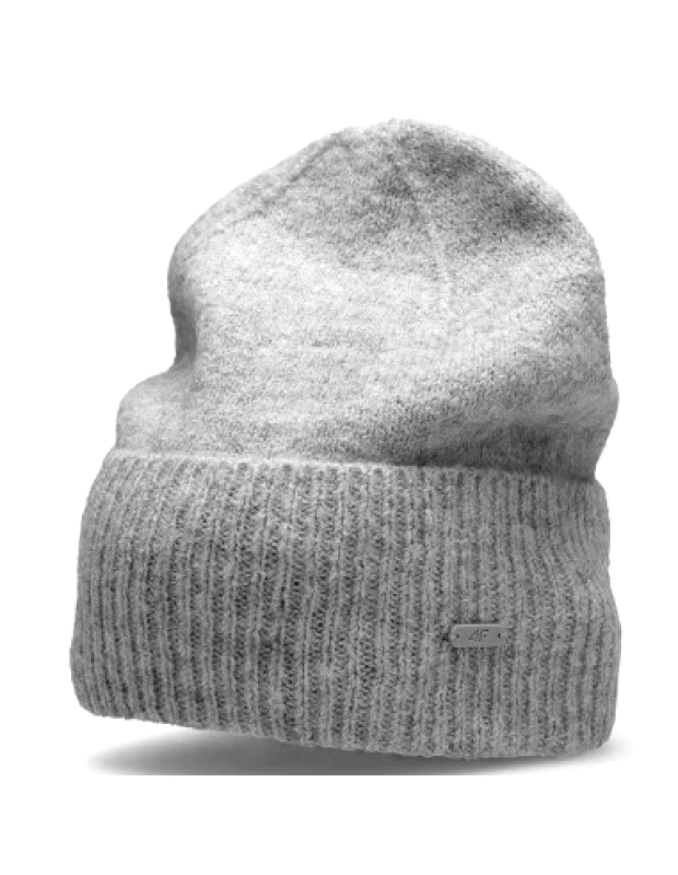4f 4F Beanie Ανδρικός Σκούφος Πλεκτός σε Γκρι χρώμα H4Z22-CAD012-27M