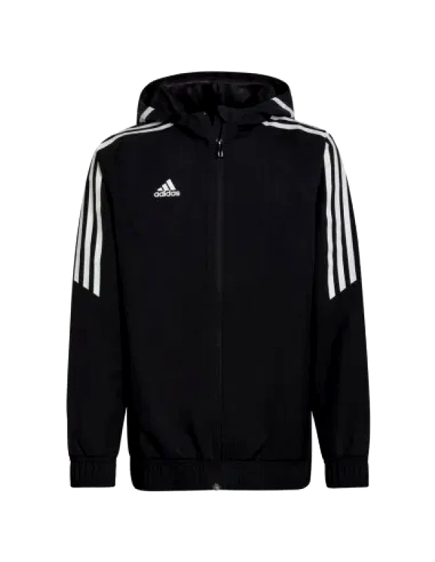 adidas performance Adidas Παιδικό Αθλητικό Μπουφάν Κοντό με Κουκούλα Μαύρο Condivo 22 HA6253