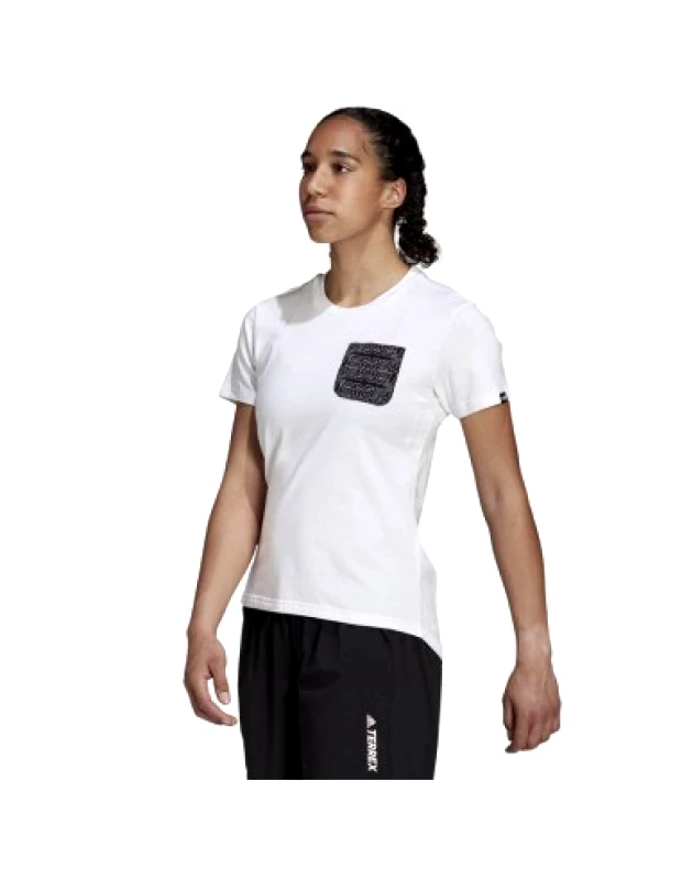 adidas performance Adidas Terrex Ανδρικό T-shirt Λευκό Μονόχρωμο GU8993