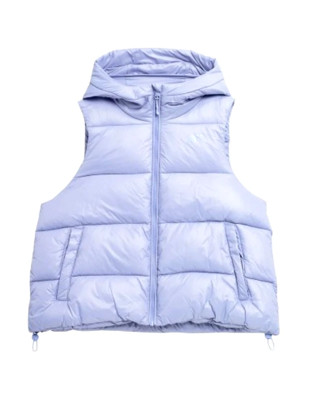 4f 4F Κοντό Γυναικείο Αμάνικο Puffer Μπουφάν για Χειμώνα Μωβ 4FSS23TDJAF092-52S