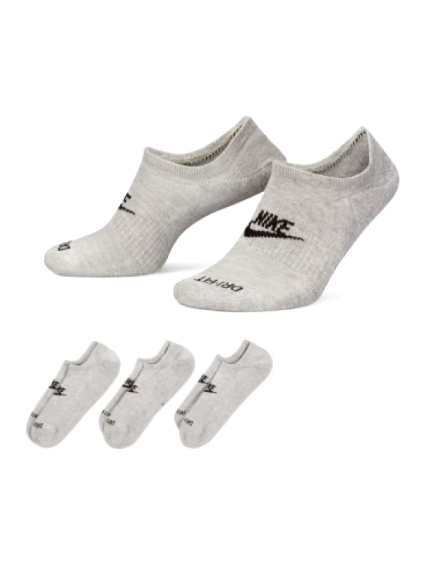 Nike Nike Everyday Plus Cushioned DN3314-063 Αθλητικές Κάλτσες Γκρι 3 Ζεύγη