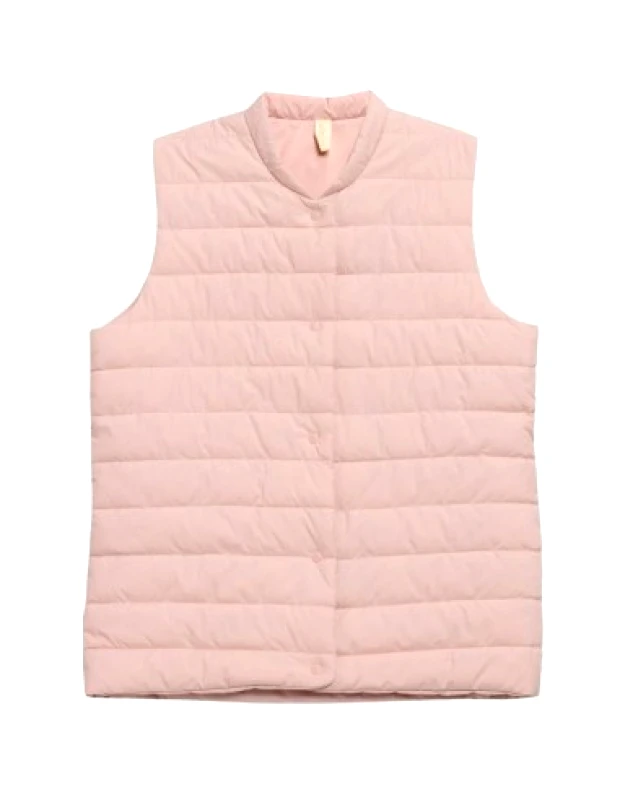 Outhorn Outhorn Κοντό Γυναικείο Αμάνικο Puffer Μπουφάν Ροζ HOL22-KUDP600-56S