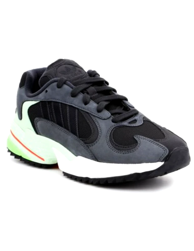 adidas performance Adidas YUNG-1 Chunky Sneakers Carbon / Core Black / Glow Green EE6538