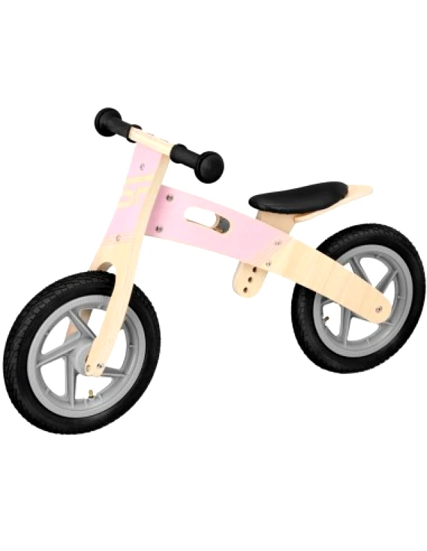 Spokey Spokey Παιδικό Ποδήλατο Ισορροπίας Woo Ride Ξύλινο Ροζ 940904