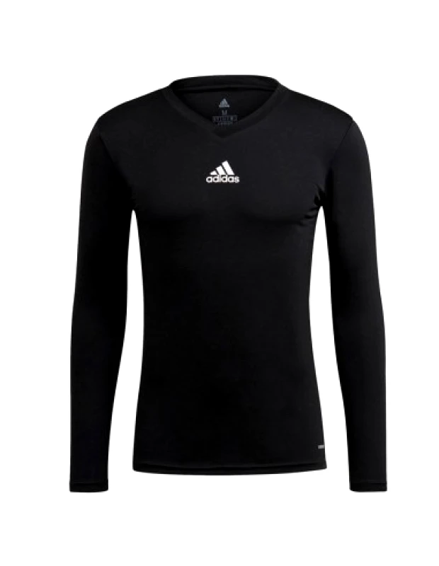 adidas performance Adidas Team Base Ανδρική Αθλητική Μπλούζα Μακρυμάνικη με Λαιμόκοψη Τύπου V Μαύρη GN5677