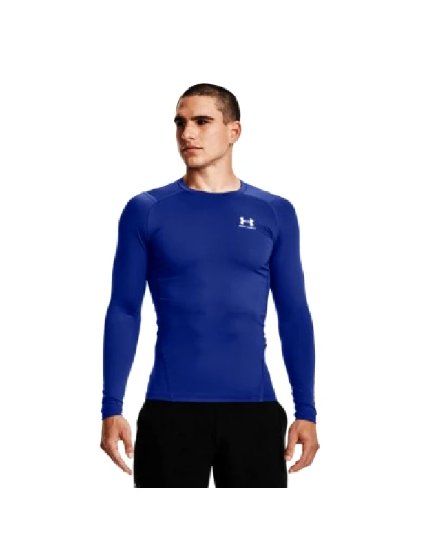 Under armour Under Armour HeatGear Armour 1361524-400 Ανδρική Ισοθερμική Μακρυμάνικη Μπλούζα Compression Μπλε