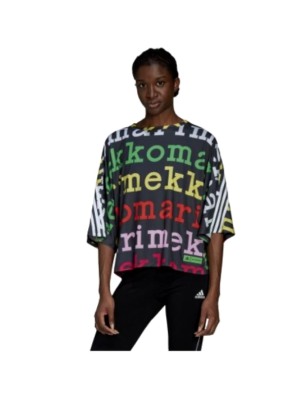 adidas performance Adidas x Marimekko Γυναικείο Αθλητικό T-shirt Μαύρο HG6327