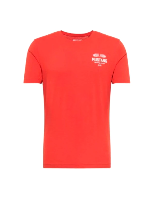 Mustang Mustang Ανδρικό T-shirt Κοντομάνικο Κόκκινο 1012499-7121