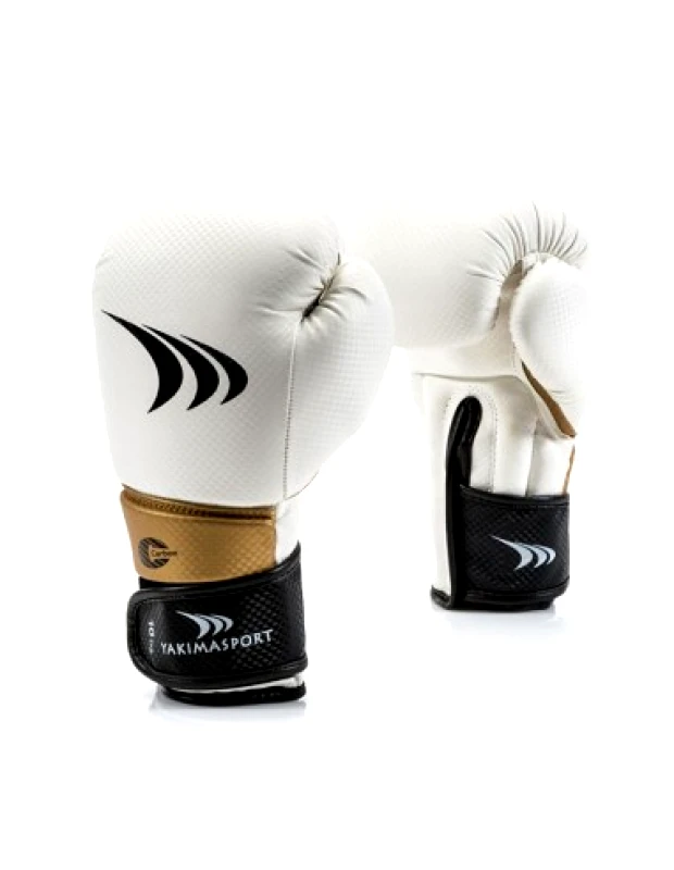 Yakimasport Yakimasport Lion 100342 Γάντια Πυγμαχίας από Συνθετικό Δέρμα για Αγώνα Λευκά