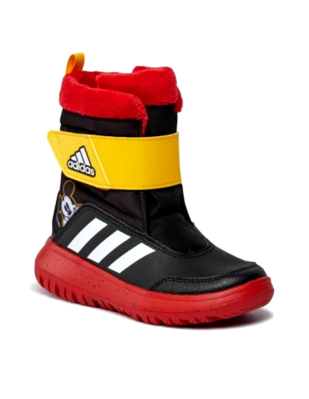 adidas performance Adidas Winterplay x Disney Παιδικά Μποτάκια με Σκρατς Core Black / Cloud White / Better Scarlet IG7189