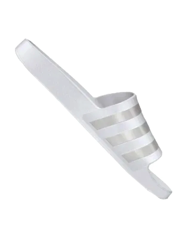 adidas performance Adidas Adilette Slides Cloud White / Platinum Metallic EF1730