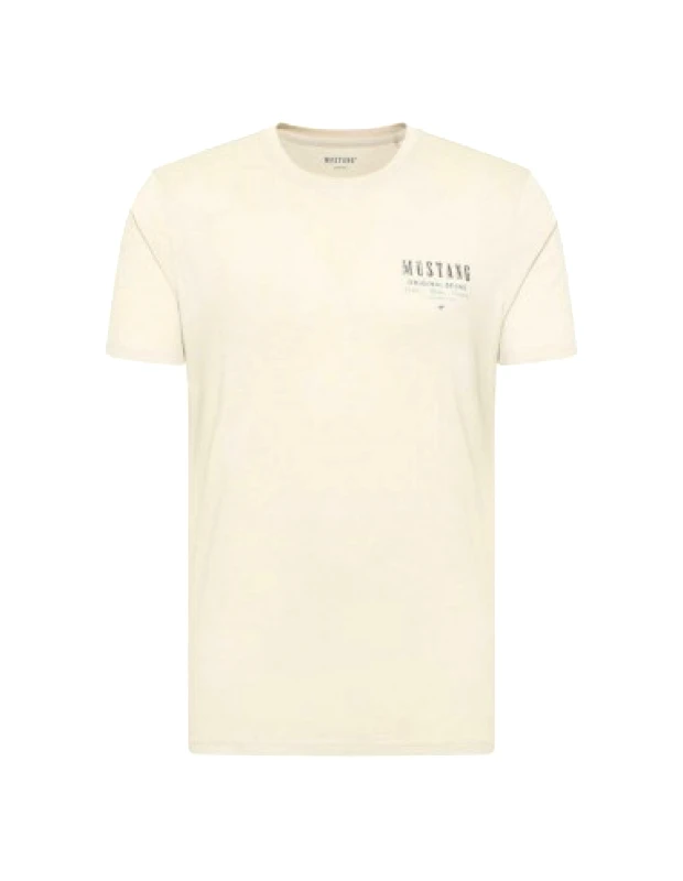 Mustang Mustang Ανδρικό T-shirt Κοντομάνικο Μπεζ 1013523 2081