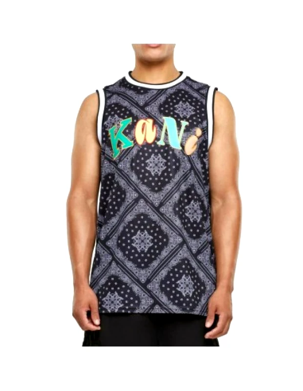 Karl Kani Karl Kani Woven Signature Ανδρική Αθλητική Μπλούζα Αμάνικη Πολύχρωμη 6031440