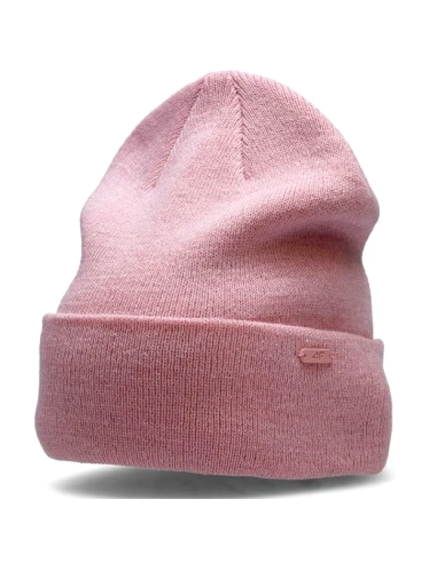4f 4F Beanie Ανδρικός Σκούφος Πλεκτός σε Ροζ χρώμα H4Z22-CAU002-56S