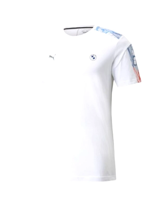 Puma Puma Ανδρικό T-shirt Λευκό με Στάμπα 531183-02