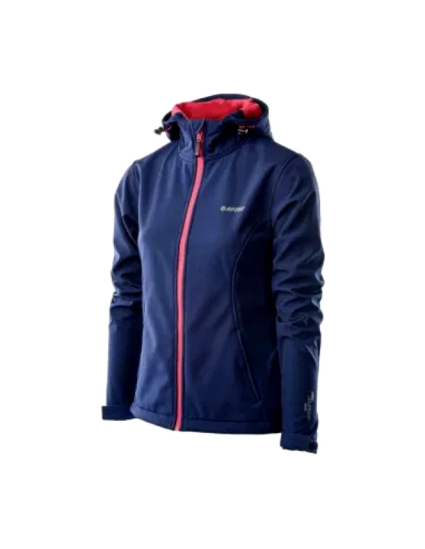 Hi-Tec Hitec Κοντό Γυναικείο Puffer Μπουφάν Αδιάβροχο για Χειμώνα Μπλε